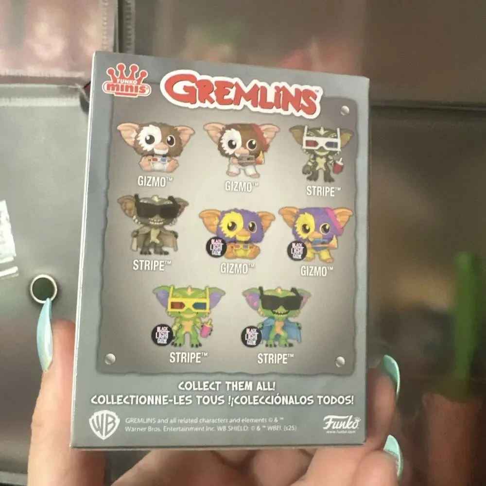 Funko Minis Gremlins Black Light Glow GIZMO Bow Five Below Exclusive